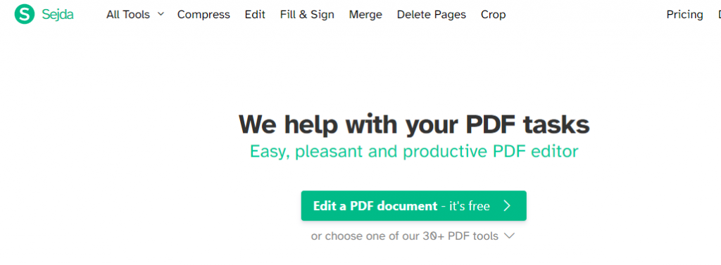 How to Edit PDF for free with Sedja PDF