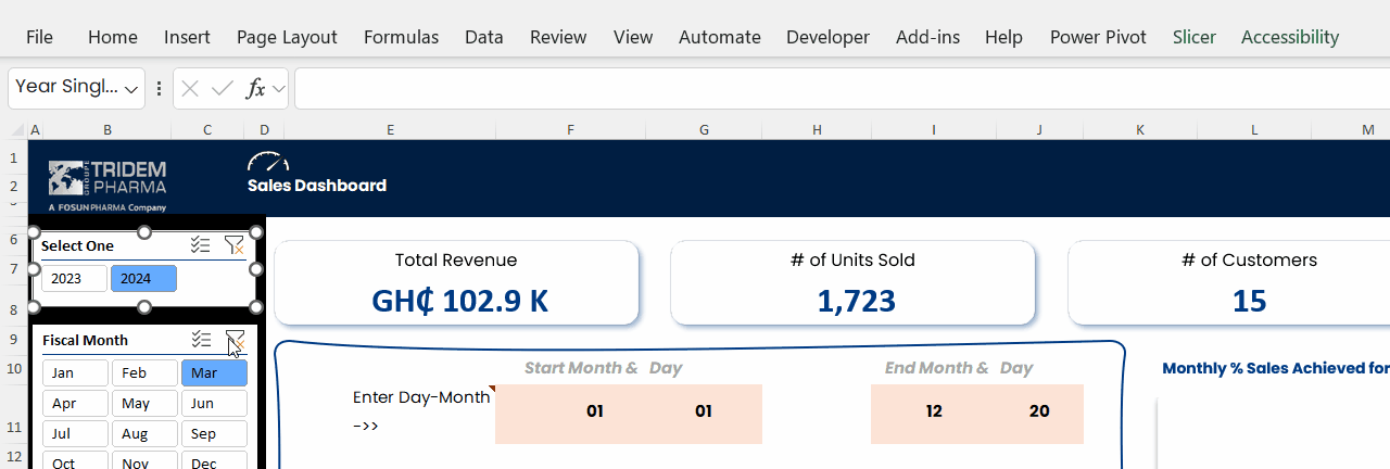 DEMO - Unable to edit excel slicer